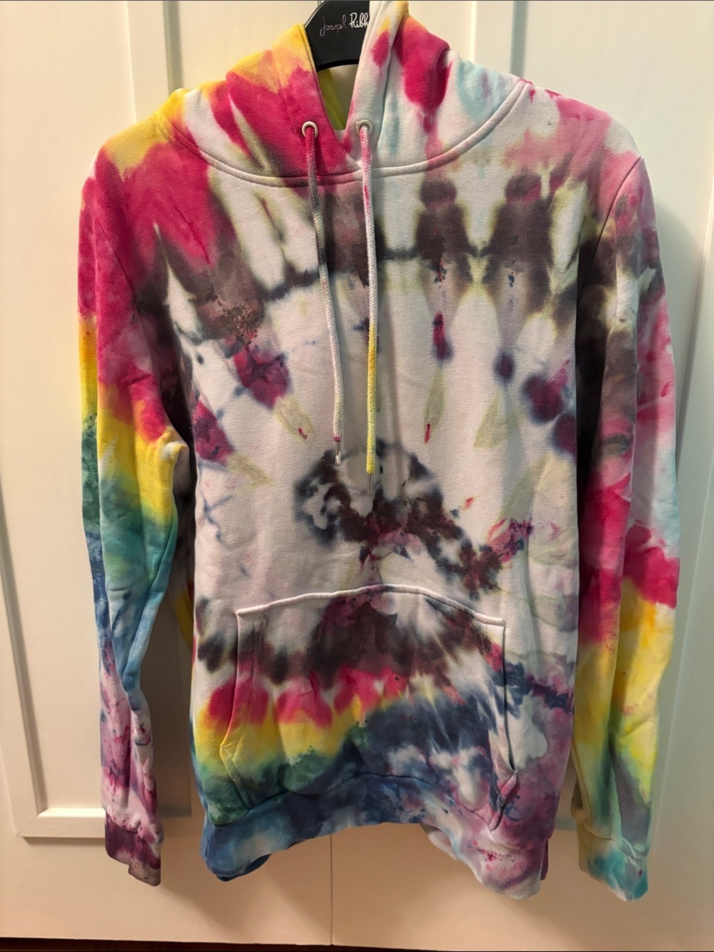Tie-Dye Pullover Hoodie - Multicolor
